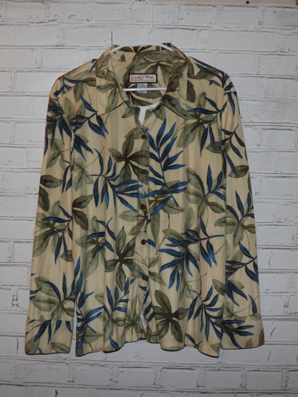 ✨ Jamaica Bay Button‑Up Blouse • Women’s XL ✨